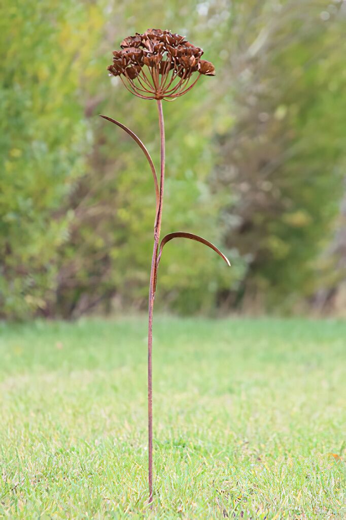  Einzigartige Gartenskulptur Eisen Blume - Flos Ferrum