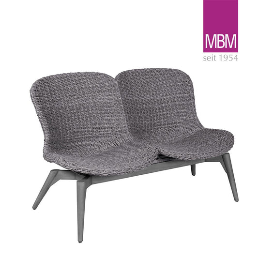  Einzigartige Geflochtene Gartenbank Mit Zwei Sitzen Von MBM - Love Seat Orlando