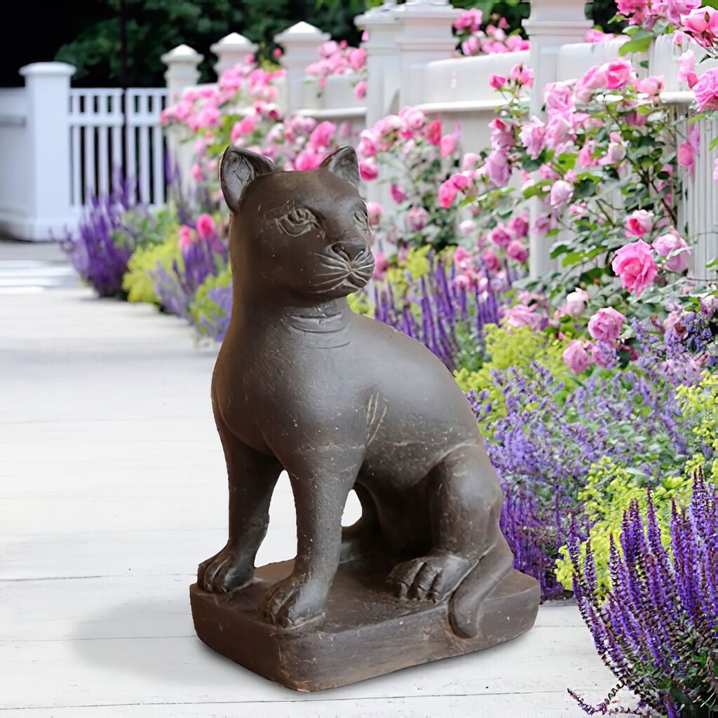  Einzigartige Katzenfigur Aus Steinguss