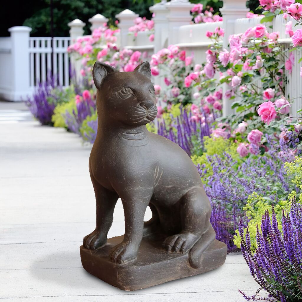  Einzigartige Katzenfigur Aus Steinguss