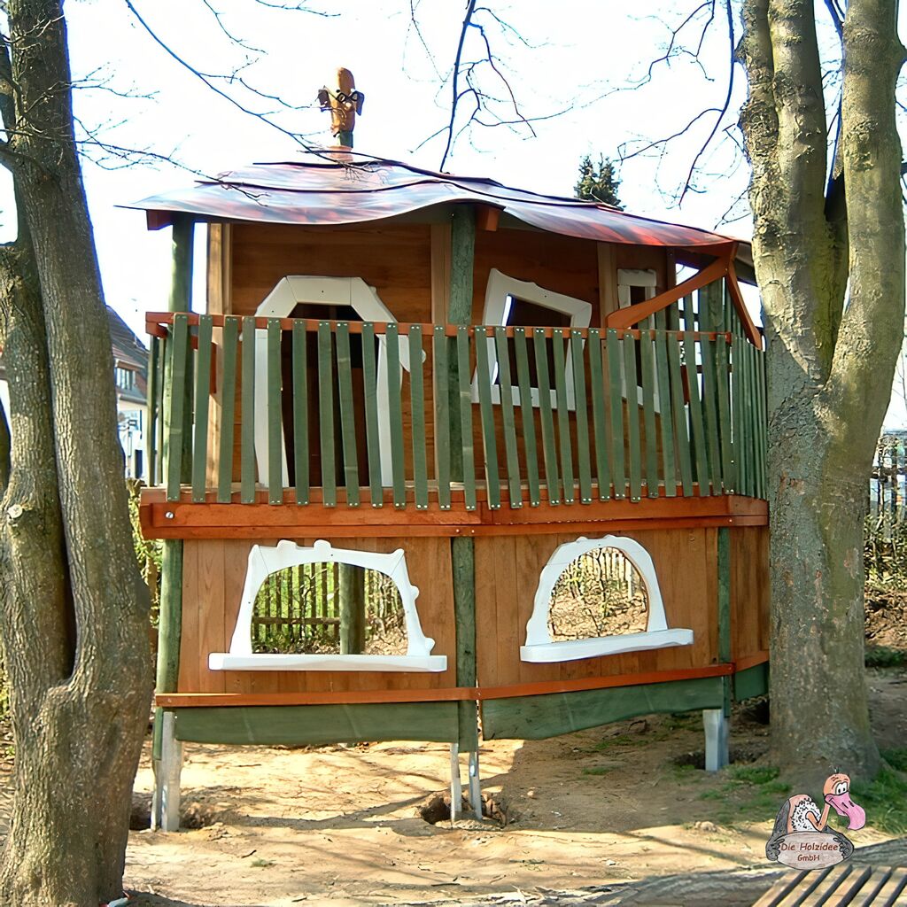  Einzigartiges Holz Baumhaus Zum Fantasievollen Spielen Für Kinder - Baumhaus Habakuk