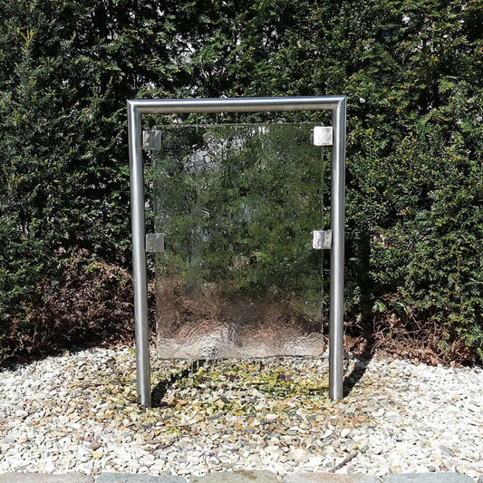  Einzigartiges Wasserspiel Schmelzendes Eis Aus Glas & Edelstahl - Sciolto
