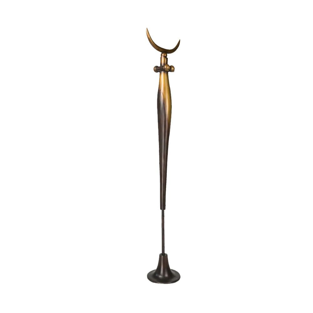  Elegante Designerskulptur Aus Limitiertem Handwerk - Große Mondsichelstele