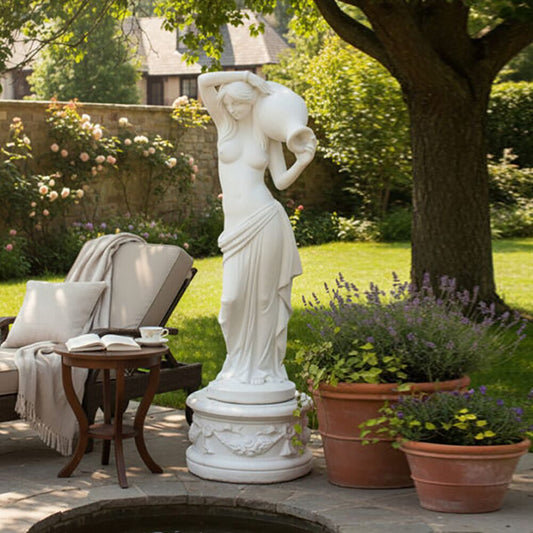  Elegante Frau Mit Krug Als Skulptur Für Die Gartengestaltung - Camille