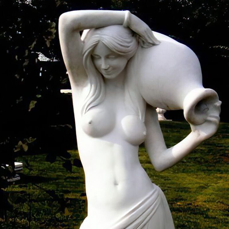  Elegante Frau Mit Krug Als Skulptur Für Die Gartengestaltung - Camille