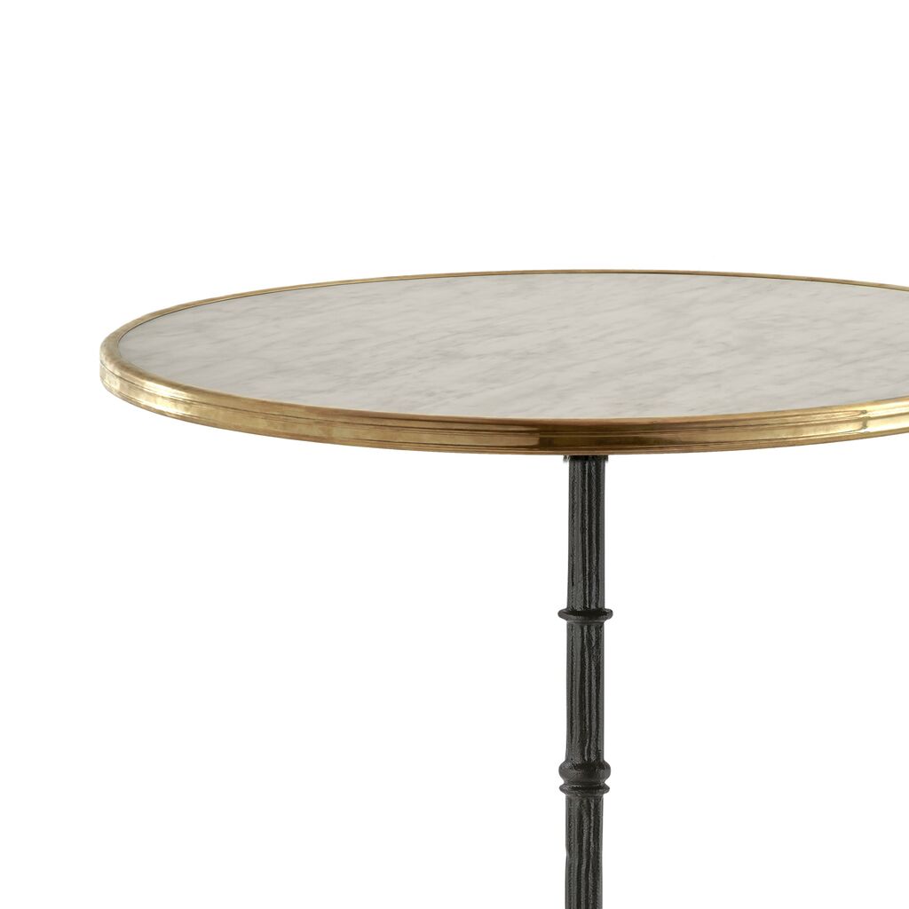  Eleganter Bistrotisch Für Garten Oder Café Mit Eisenfuß Und Heller Tischplatte - Bistrotisch Niels