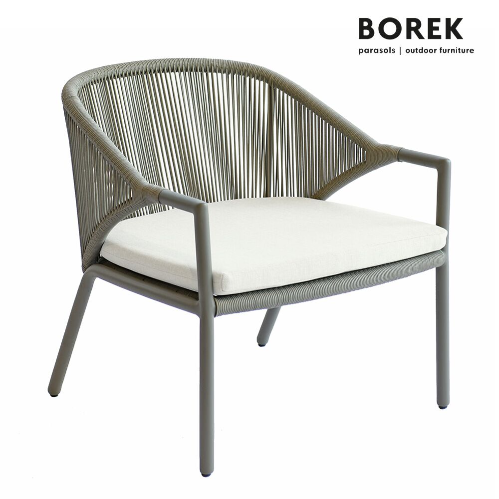  Eleganter Loungesessel Mit Kissen Für Den Garten Aus Aluminium - Borek - Madeira Loungesessel