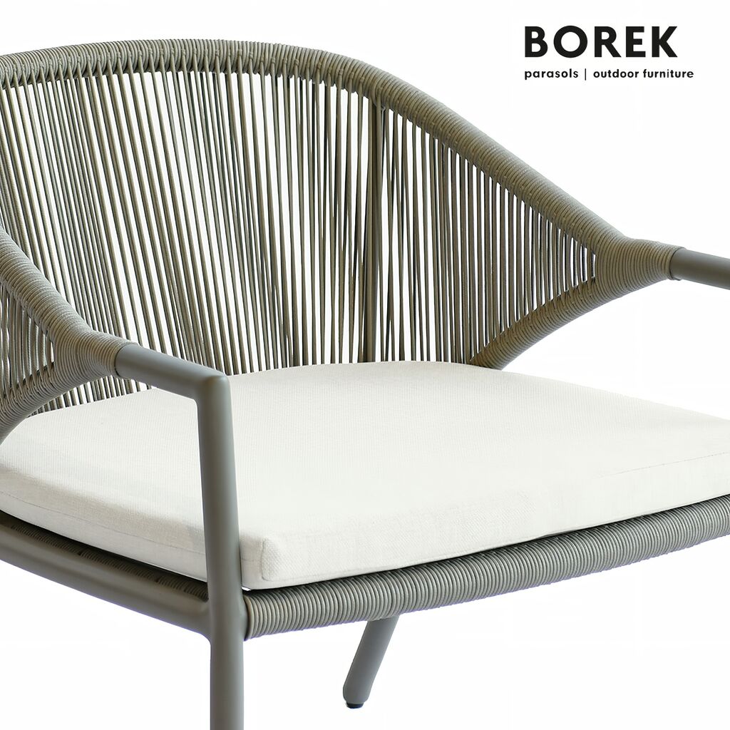  Eleganter Loungesessel Mit Kissen Für Den Garten Aus Aluminium - Borek - Madeira Loungesessel