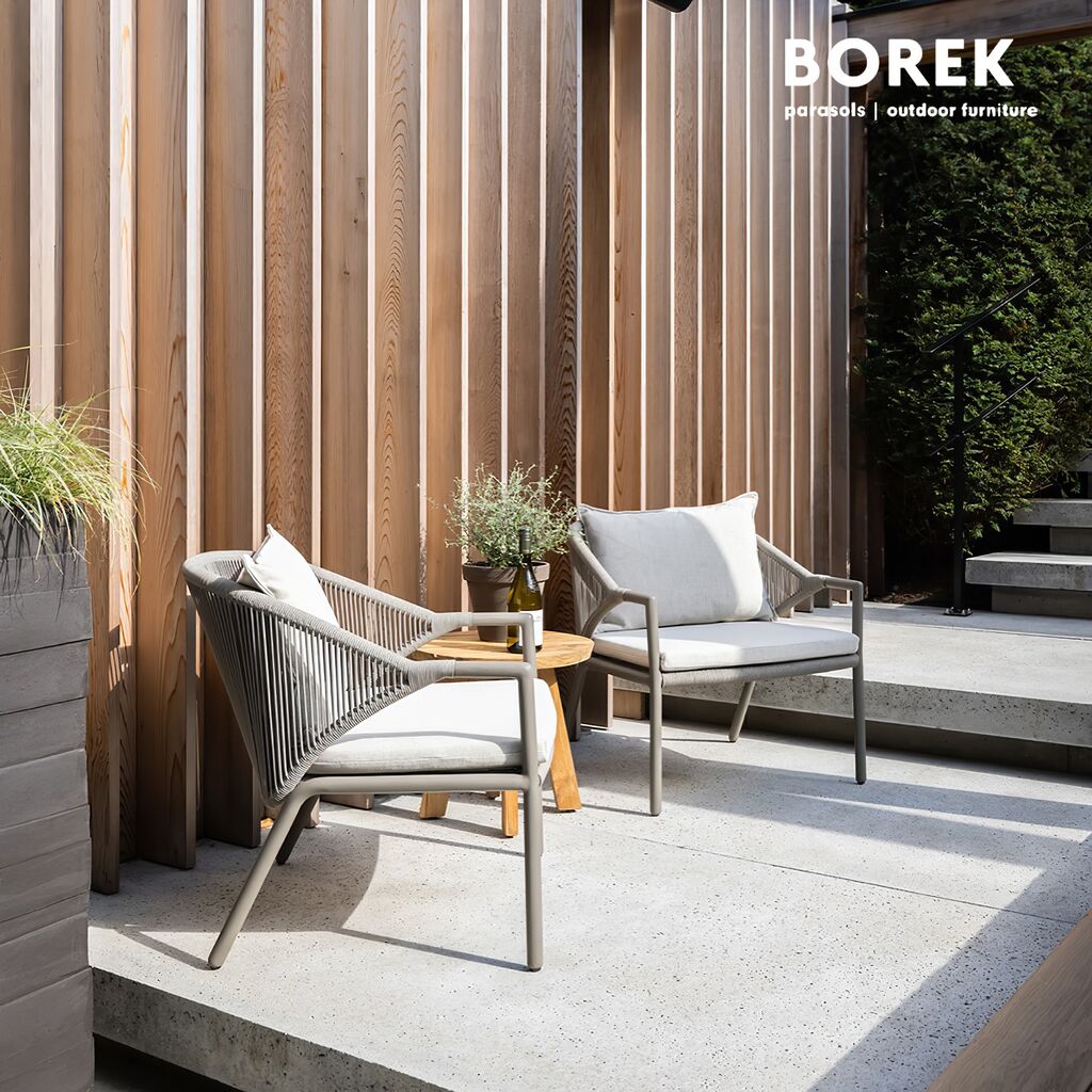  Eleganter Loungesessel Mit Kissen Für Den Garten Aus Aluminium - Borek - Madeira Loungesessel