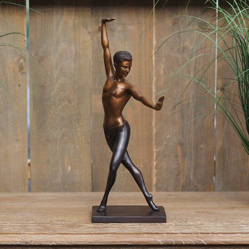  Eleganter Tänzer Als Bronze-Dekofigur - Balletttänzer