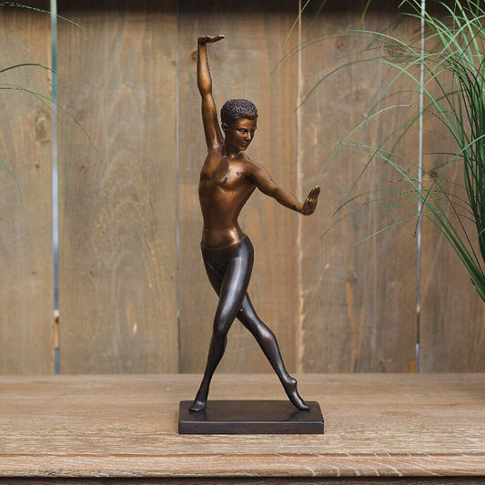  Eleganter Tänzer Als Bronze-Dekofigur - Balletttänzer
