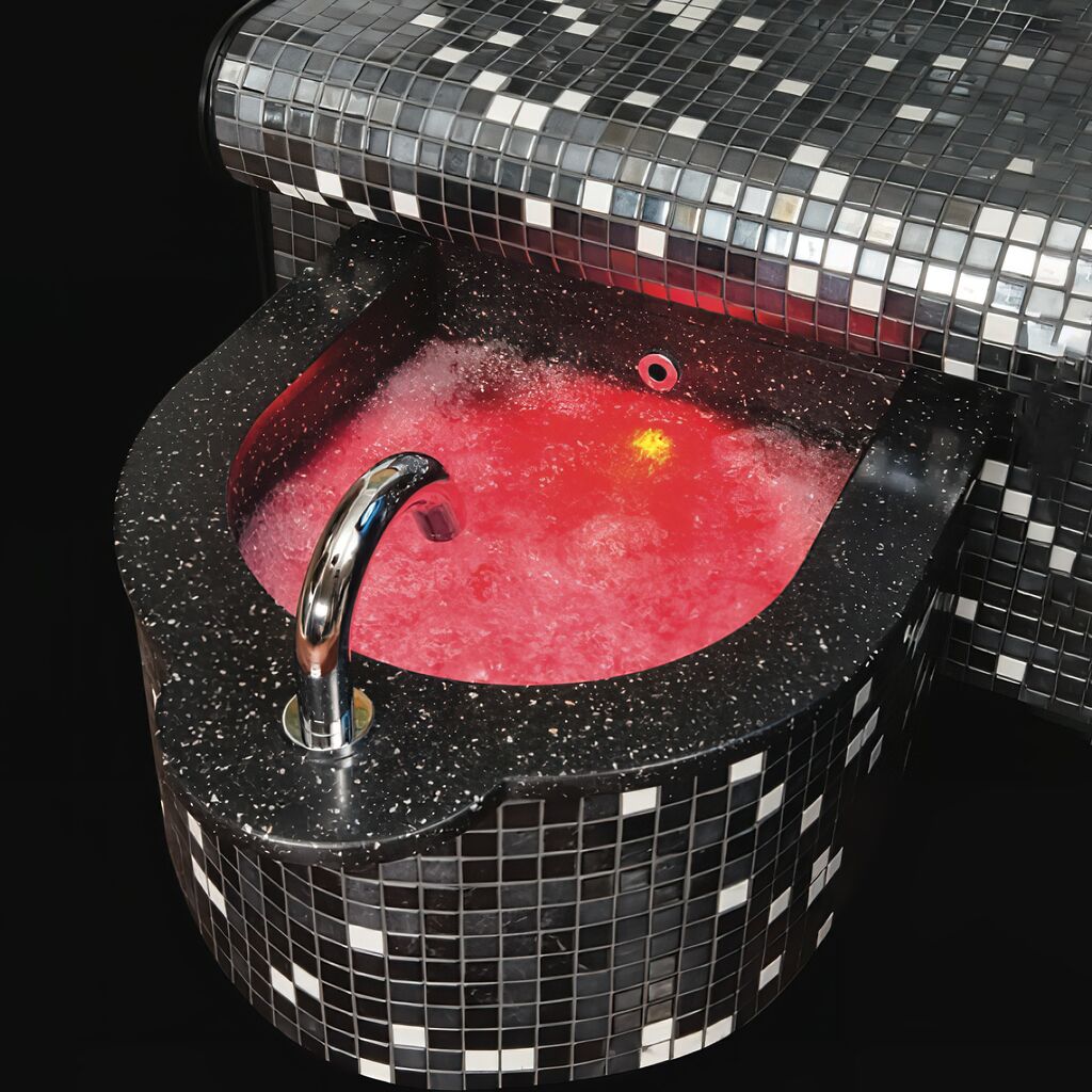  Elegantes Fuß Spa Mit Integerierter Sitzbank Und Beleuchtung Für Hotels Und Thermen - Sujan