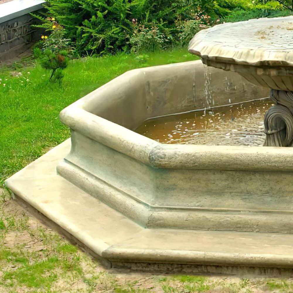  Elegantes Steinguss Brunnenbecken Für Fontänen Und Wasserspeier - Frontiera
