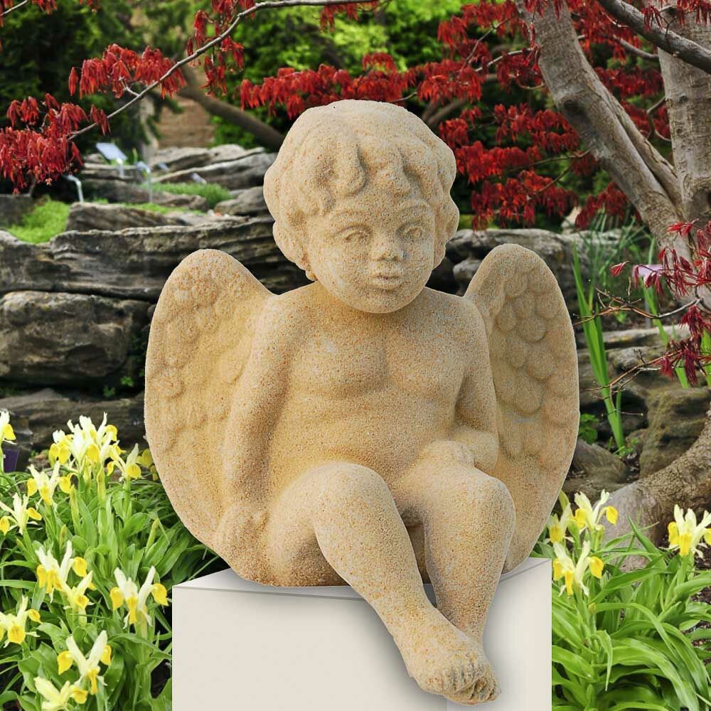  Engel Mauerhocker Figur - Seduto
