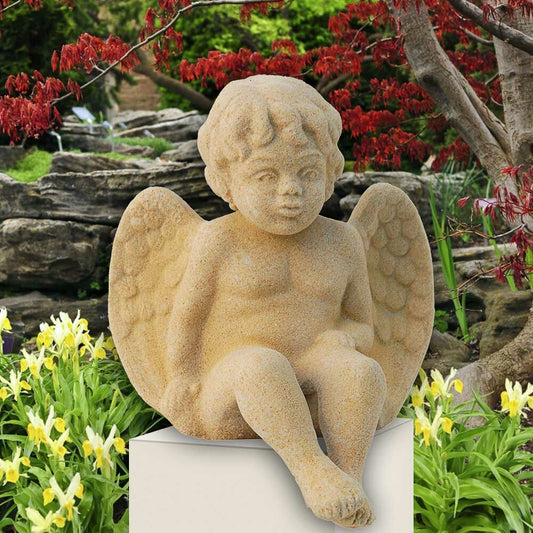  Engel Mauerhocker Figur - Seduto