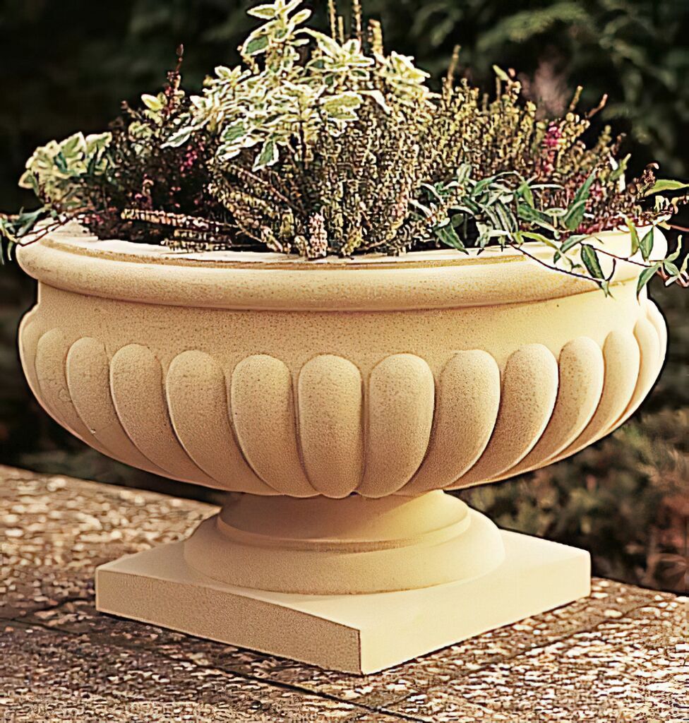  Englische Gartenamphore Steinguss - Harlington Manor
