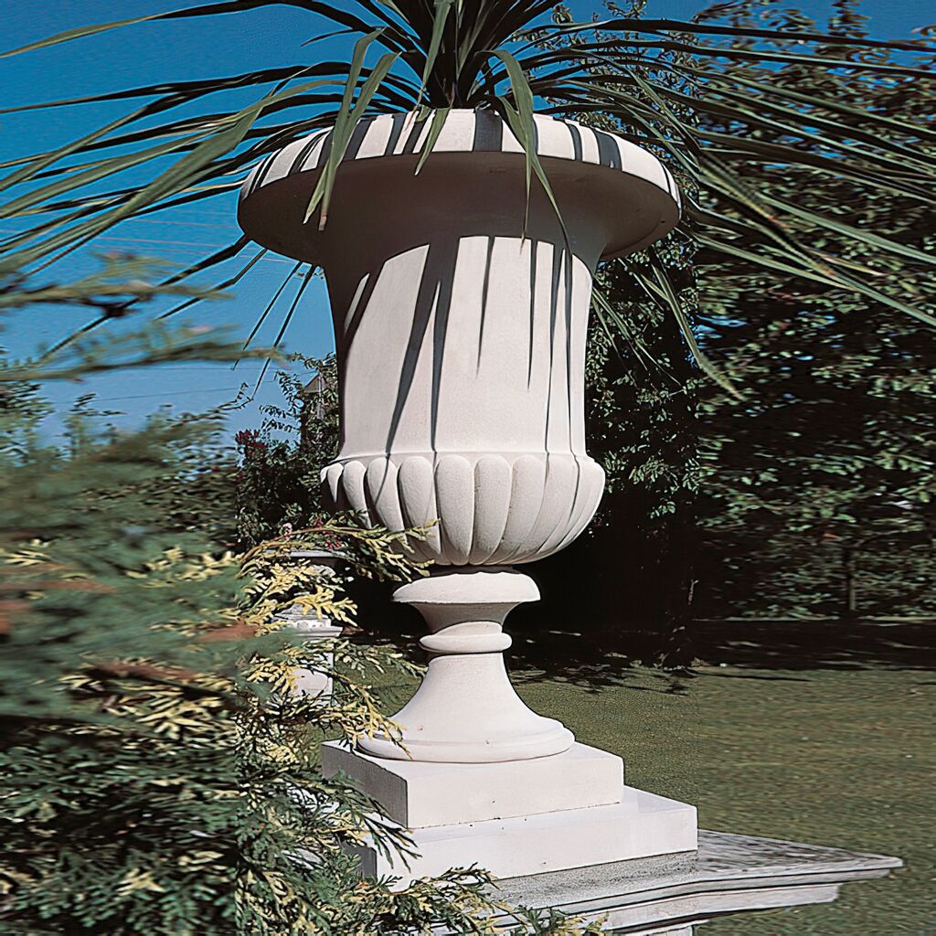  Englische Gartenvase Steinguss - Denford Park