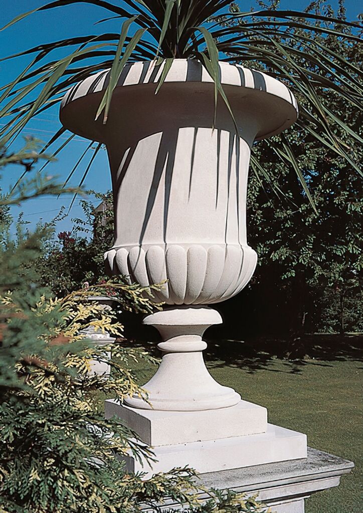  Englische Gartenvase Steinguss - Denford Park