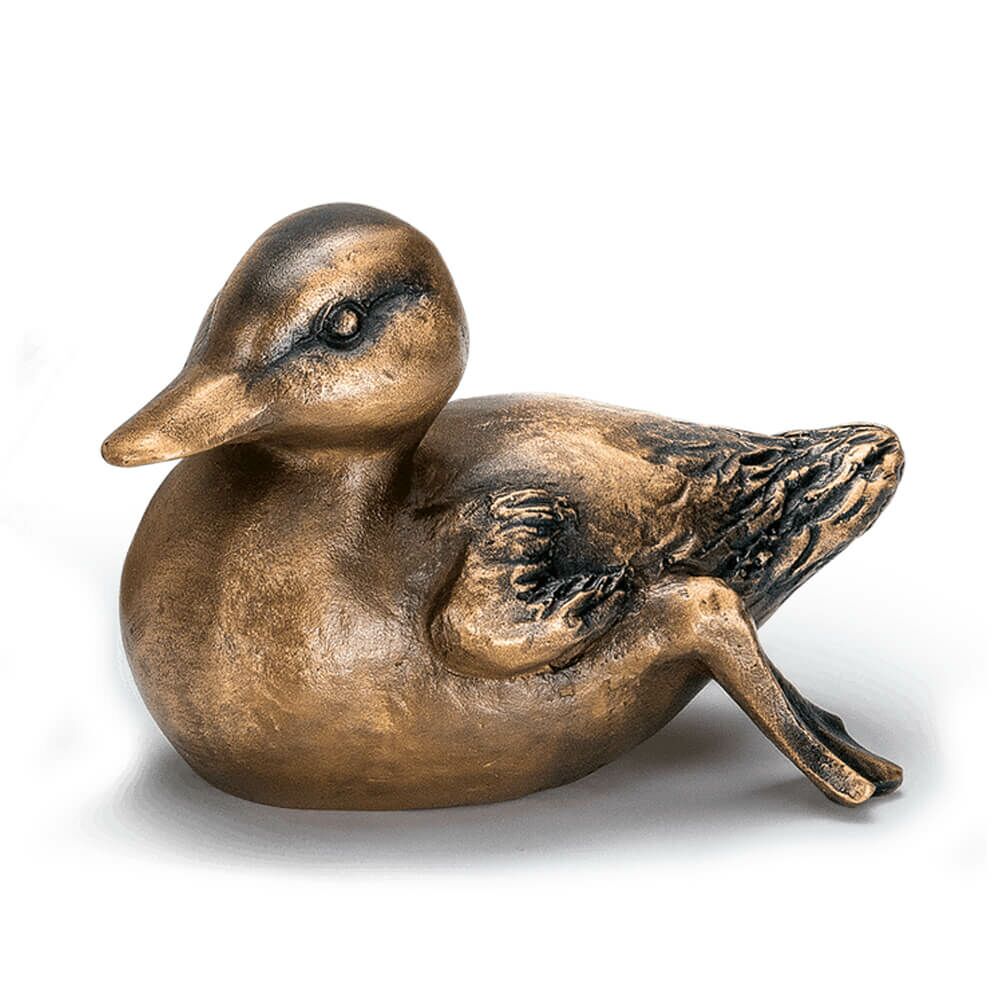  Entenküken Aus Bronze - Tierfiguren Für Den Garten - Entenküken Set