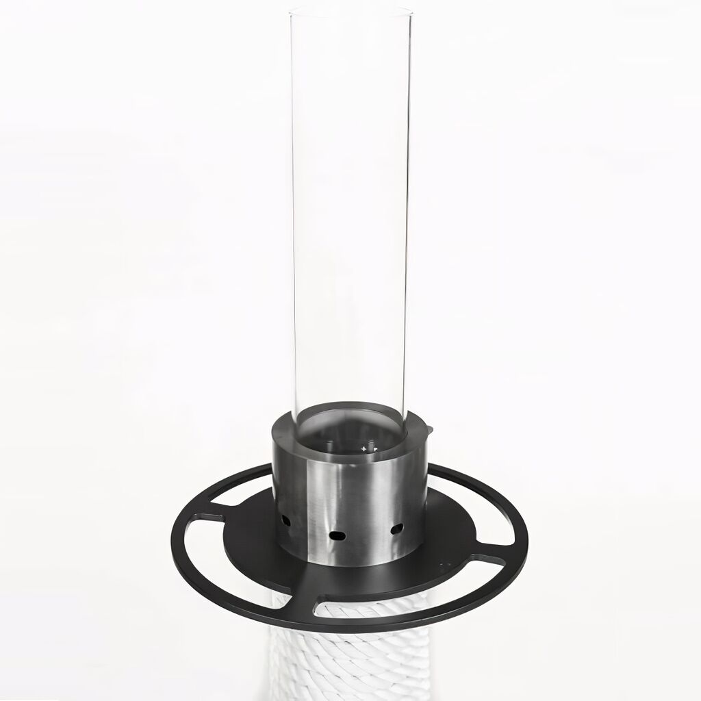  Ethanol Windlicht Für Den Garten Mit Weißem Baumwollseil - Masuria - Juno Lampe