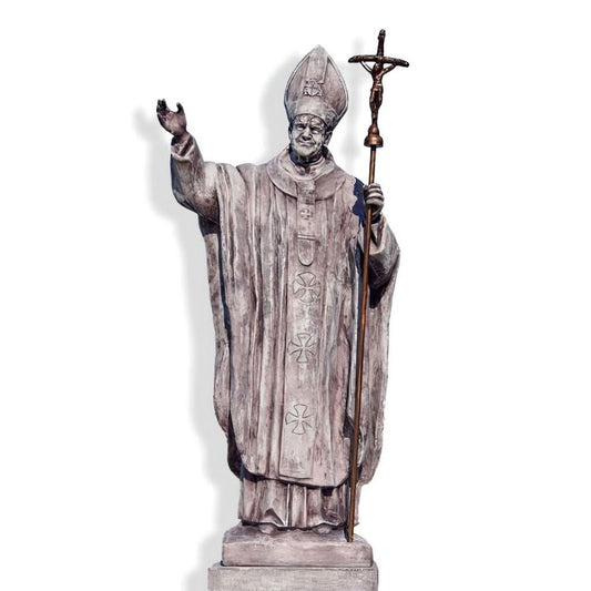  Exklusive Steinguss Skulptur Von Papst Johannes Paul II. - Johannes Paul II.