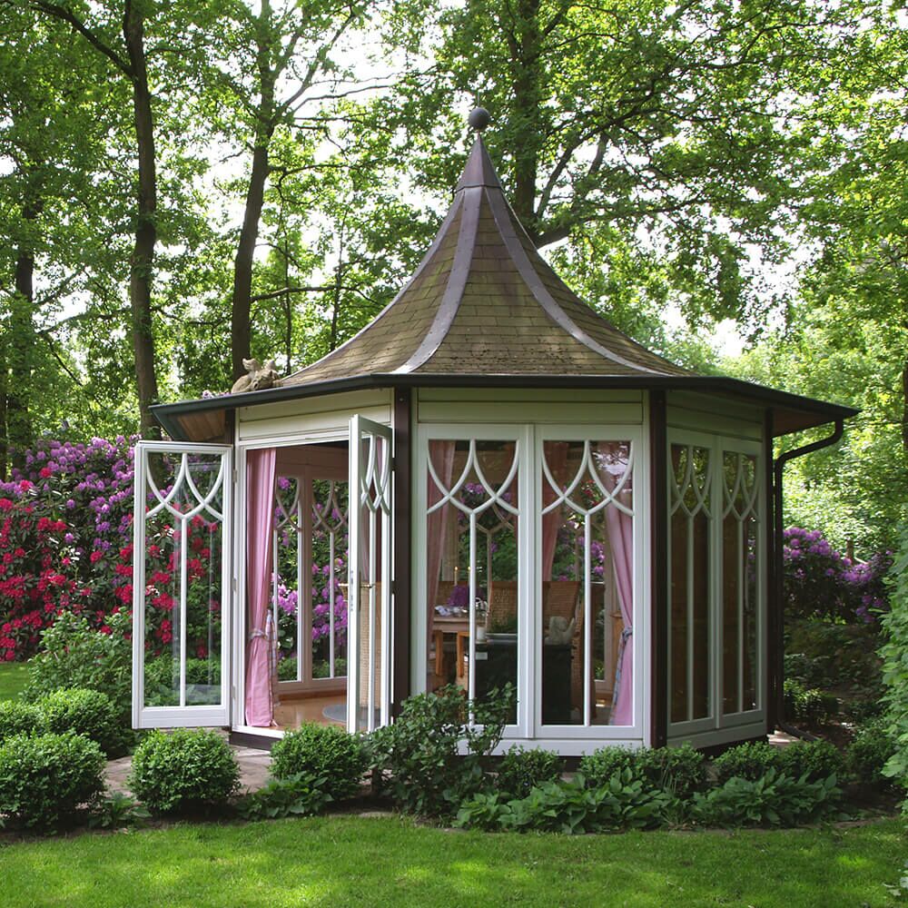  Exklusiver Holz Pavillon Mit Pagodendach - Individuell Gestaltbar - Exquisite