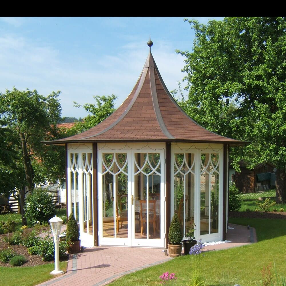  Exklusiver Holz Pavillon Mit Pagodendach - Individuell Gestaltbar - Exquisite