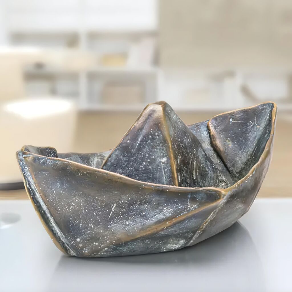  Faltboot Aus Bronze Als Limitiertes Dekorationselement - Boat