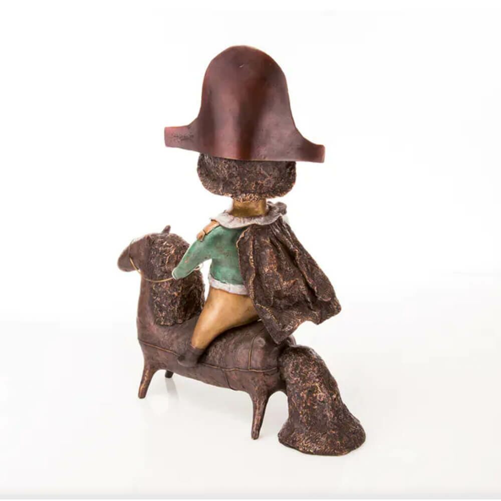  Farbige Bronzeskulptur Limitiert - Napoleon Auf Pferd - Napoleon
