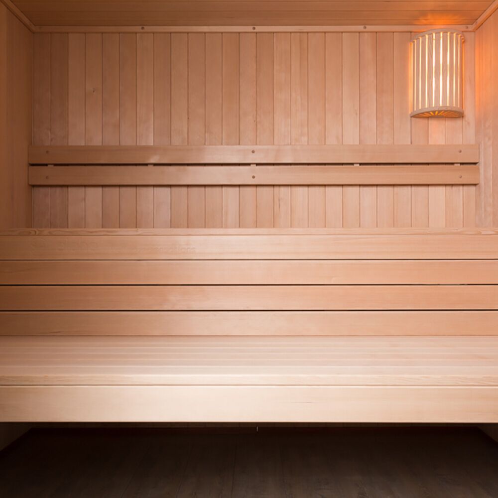  Finnische Heim Sauna Aus Holz Mit Glastür Für 2 Bis 4 Personen - Tarjous