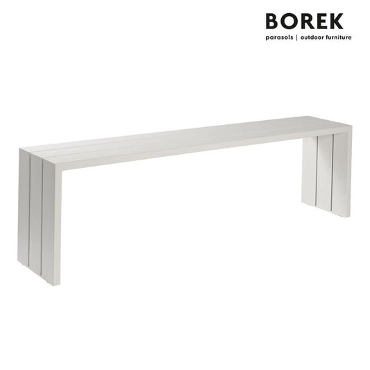  Garten Beistelltisch Aus Alu - Weiß - 60x212x38cm - Borek - Samos Beistelltisch