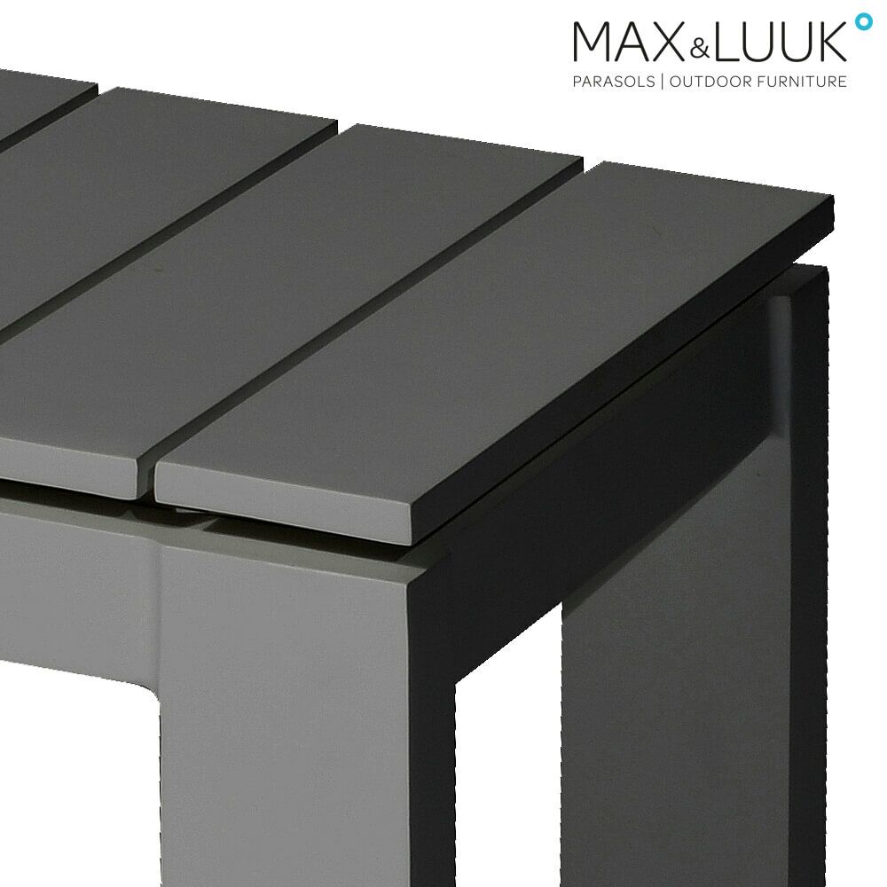  Garten Beistelltisch Aus Aluminium - 50x40cm - Eckig - Max&Luuk - Morris Beistelltisch