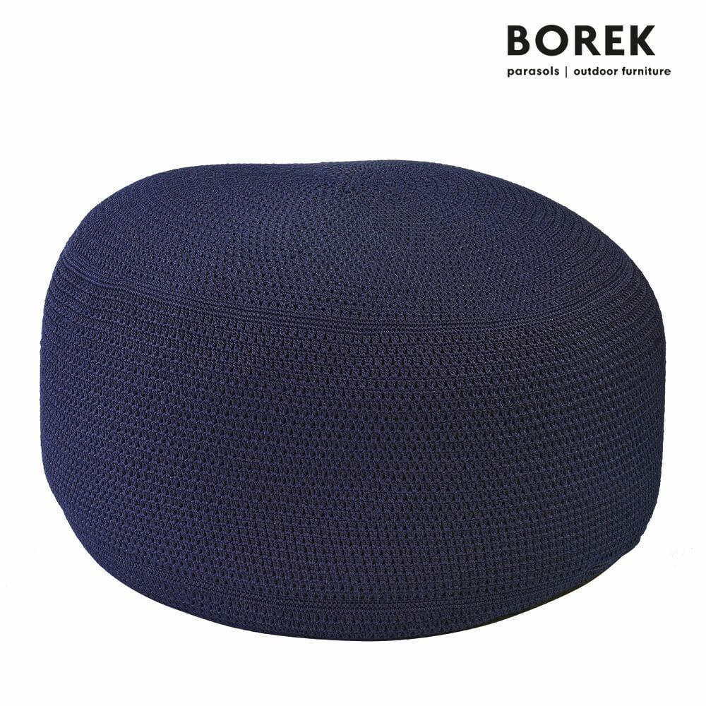  Garten Bodenkissen - Pouf - Navy - Borek - Ardenza Seil - Crochette Sitzkissen