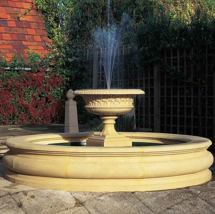  Garten Brunnen Becken Sandstein Groß - Bordatura