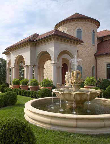  Garten Brunnen Becken Sandstein Groß - Bordatura