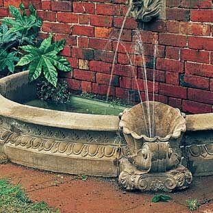  Garten Brunnen Einfassung Sandstein Groß - Fontana Vaso