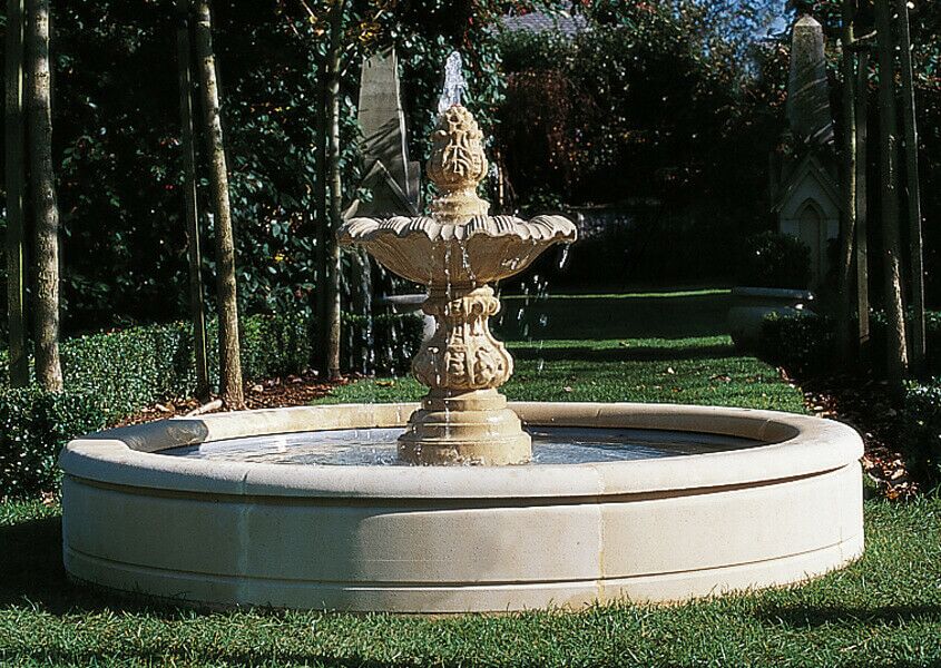  Garten Brunnen Umrandung Sandstein - Fontana Anni