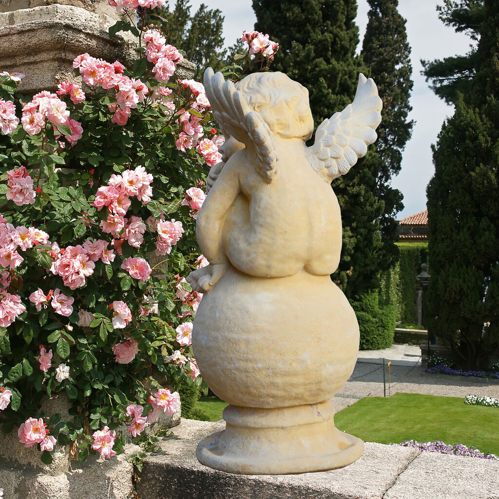  Garten Engel Skulptur Mit Kugel - Amor