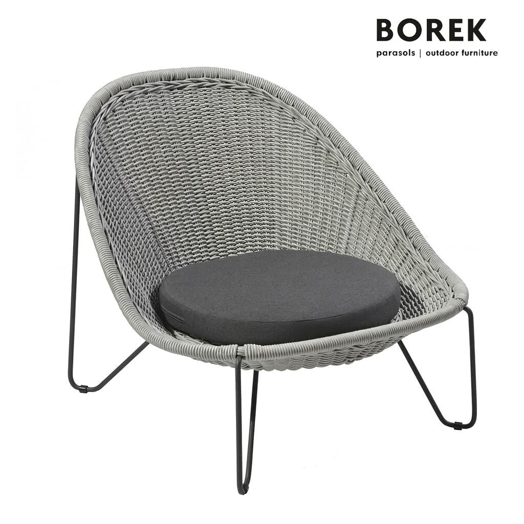  Garten Klubsessel Von Borek - Edelstahl - Grau - Mit Auflage - Pasturo Klubsessel