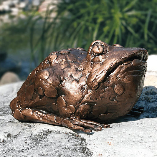  Garten Krötenskulptur Aus Hochwertiger Bronze - Kröte