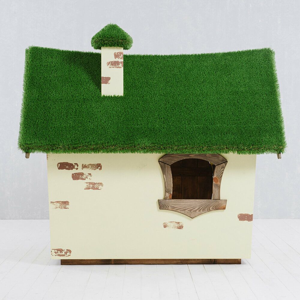  Garten Kunstobjekt Haus - Topiary - GFK & Kunstrasen - Casa Millor