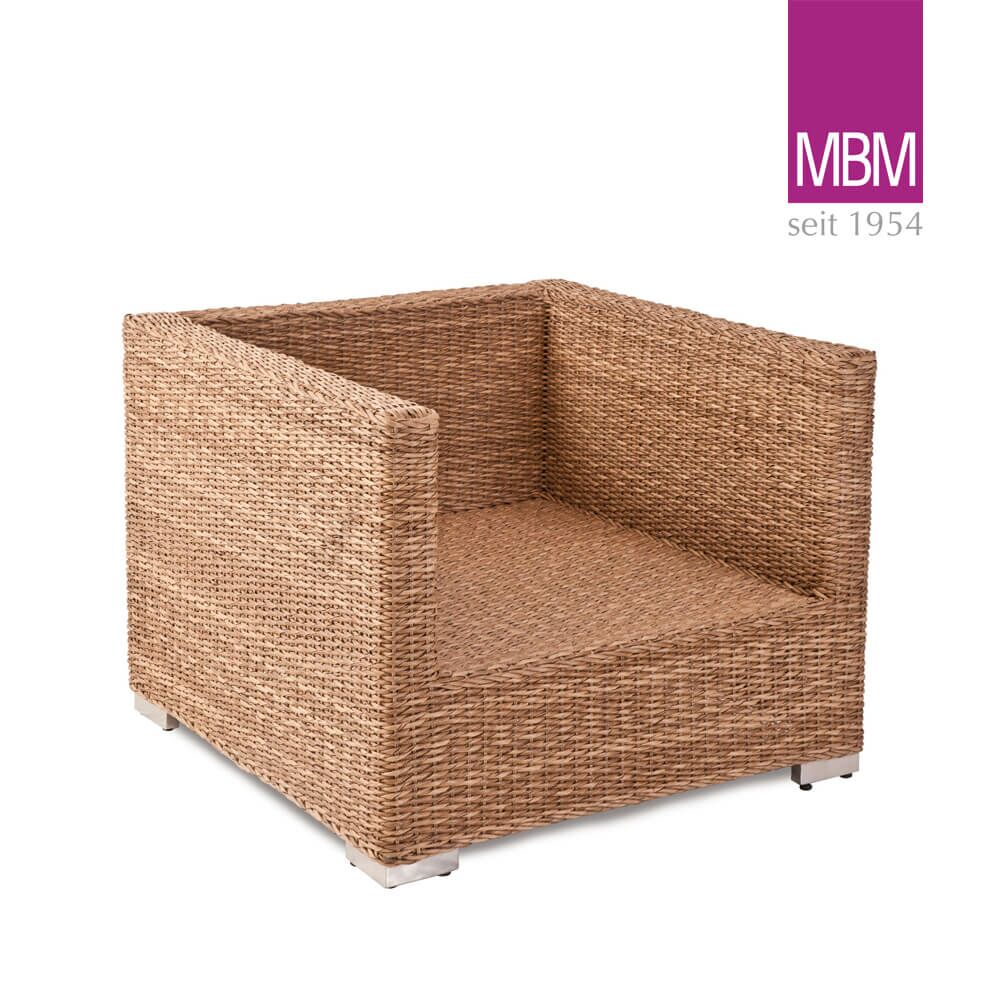  Garten Lounge Sessel - MBM - Geflecht & Alu - Natur - Loungesessel Bellini