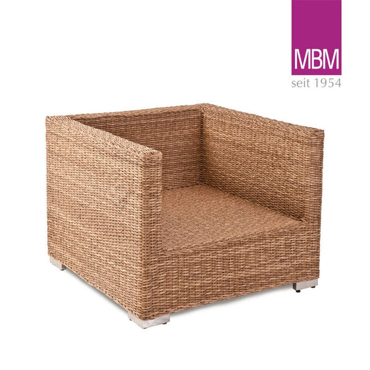  Garten Lounge Sessel - MBM - Geflecht & Alu - Natur - Loungesessel Bellini