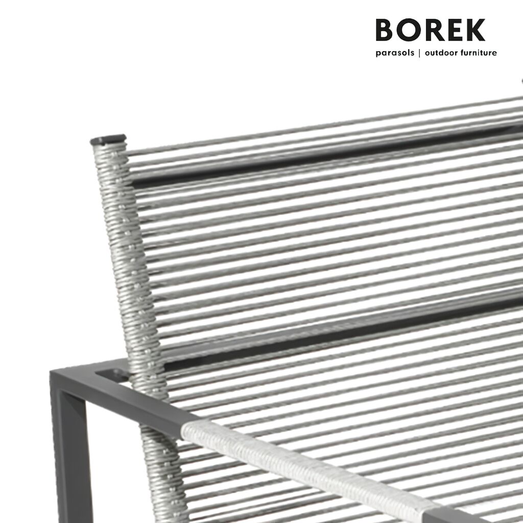  Garten Lounge Sessel Von Borek - Inkl. Kissen - Aluminium - Anthrazit Grau - Andria Klubsessel