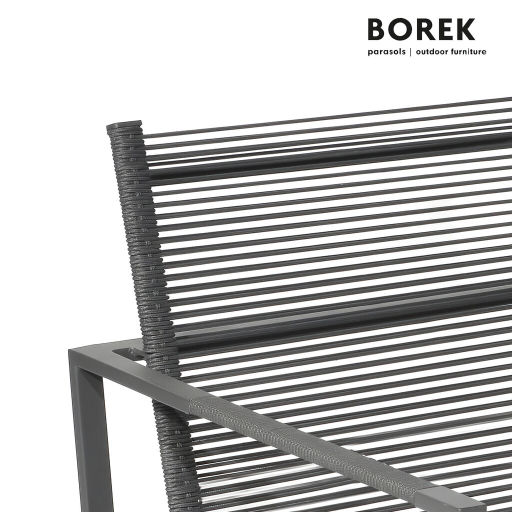  Garten Loungesessel Von Borek - Aluminium - Inkl. Sitzkissen - Grau - Andria Klubsessel