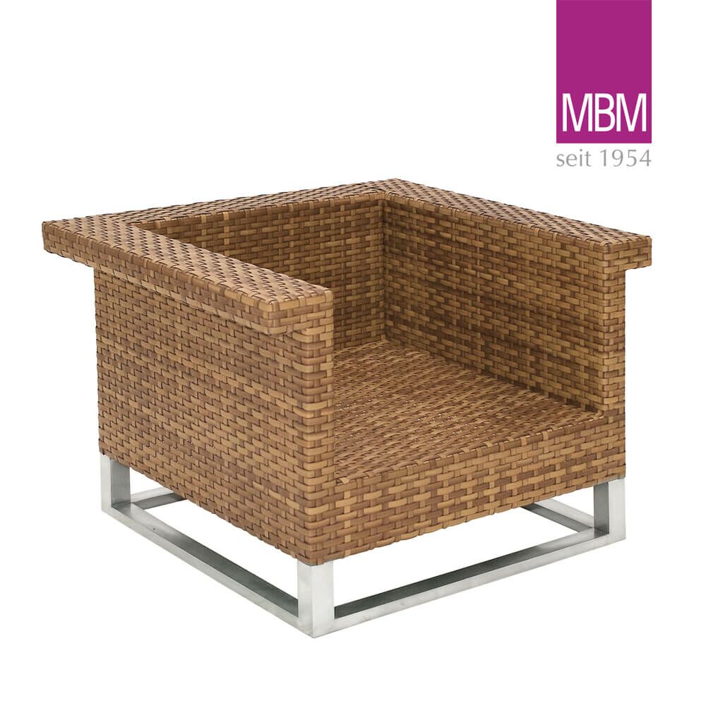  Garten Loungesessel Von MBM - Alu & Polyrattan - Braun - Loungesessel Madrigal