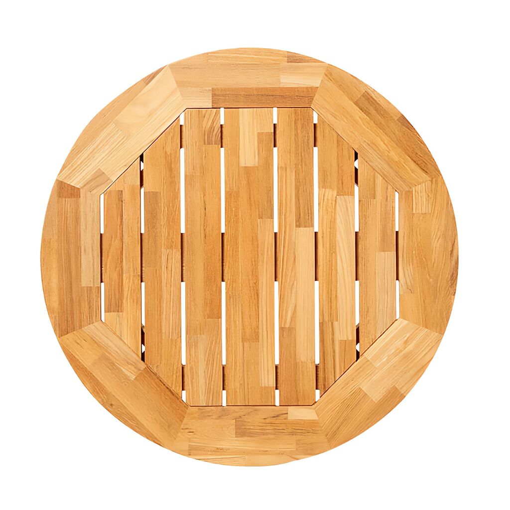  Garten Loungetisch Aus Teakholz - Rund - 80cm - Darcey M Couchtisch