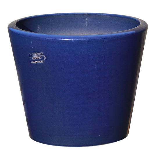  Garten Pflanztopf Rund - Blau - Steinzeug Frostsicher Kaufen - Votum Azur