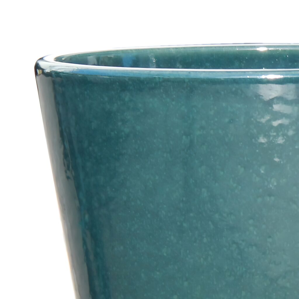  Garten Pflanzvase Aus Steinzeug - Winterfest - Grün - Rund - Zeitlos - Amphiro Verde