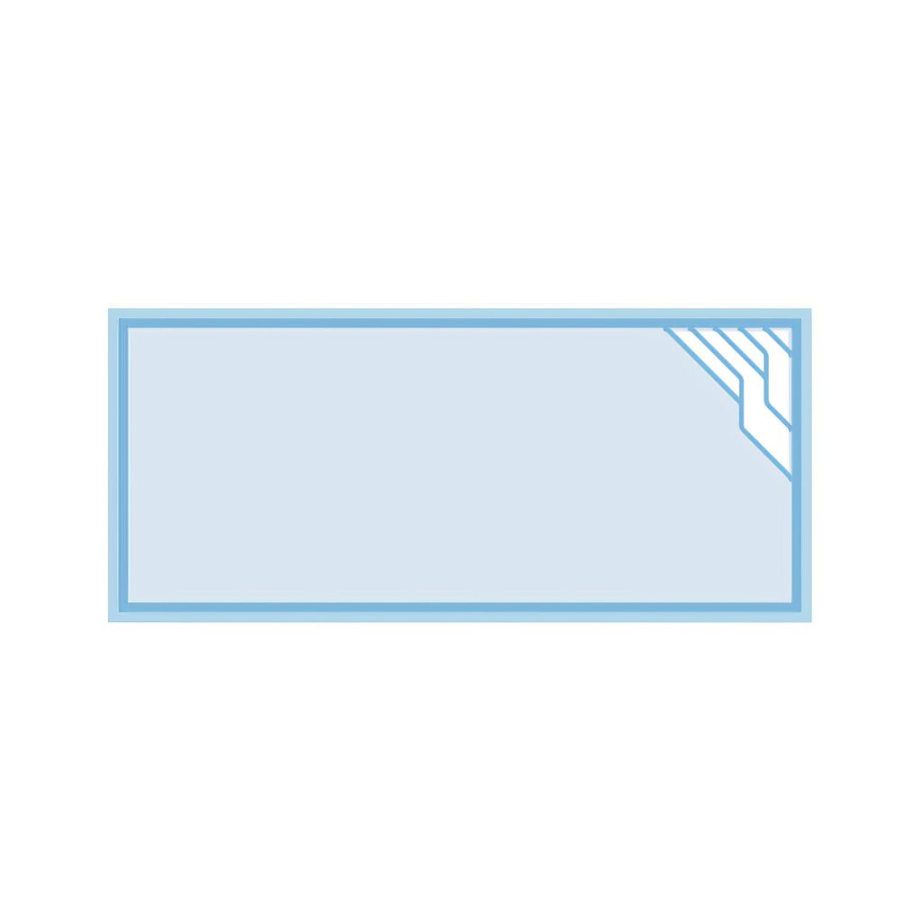  Garten Pool - Rechteckig - Breite Eckstufen - Glas-Verbundbecken - Komplettset - Bora Bora Saphir